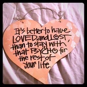 Wooden heart - to hang on the wall